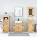 Set mobilier de baie „Corona”, 4 piese, lemn masiv de pin - WALTI WALTI