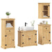 Set mobilier de baie „Corona”, 4 piese, lemn masiv de pin - WALTI WALTI