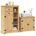 Set mobilier de baie „Corona”, 2 piese, lemn masiv de pin - WALTI WALTI
