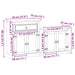 Set mobilier de baie „Corona”, 2 piese, lemn masiv de pin - WALTI WALTI