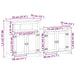 Set mobilier de baie „Corona”, 2 piese, lemn masiv de pin - WALTI WALTI