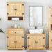 Set mobilier de baie „Corona”, 3 piese, lemn masiv de pin - WALTI WALTI