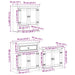 Set mobilier de baie „Corona”, 3 piese, lemn masiv de pin - WALTI WALTI