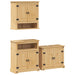 Set mobilier de baie „Corona”, 3 piese, lemn masiv de pin - WALTI WALTI
