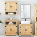 Set mobilier de baie „Corona”, 3 piese, lemn masiv de pin - WALTI WALTI