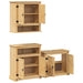 Set mobilier de baie „Corona”, 3 piese, lemn masiv de pin - WALTI WALTI