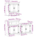 Set mobilier de baie „Corona”, 3 piese, lemn masiv de pin - WALTI WALTI