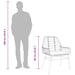 Set de sufragerie de grădină 5 piese neagră Sticlă Poly Rattan - WALTI WALTI
