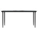 Set de sufragerie de grădină 5 piese neagră Sticlă Poly Rattan - WALTI WALTI