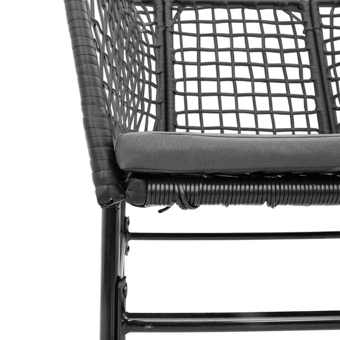 Set de sufragerie de grădină 3 piese neagră - WALTI WALTI
