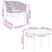 Set de sufragerie de grădină 5 piese neagră Sticlă Poly Rattan - WALTI WALTI