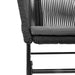 Set de sufragerie de grădină 5 piese neagră Sticlă Poly Rattan - WALTI WALTI