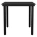 Set de sufragerie de grădină 5 piese neagră Sticlă Poly Rattan - WALTI WALTI