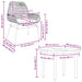 Set de sufragerie de grădină 5 piese neagră Sticlă Poly Rattan - WALTI WALTI