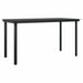Set de sufragerie de grădină 5 piese neagră Sticlă Poly Rattan - WALTI WALTI