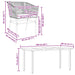 Set de sufragerie de grădină 5 piese neagră Sticlă Poly Rattan - WALTI WALTI
