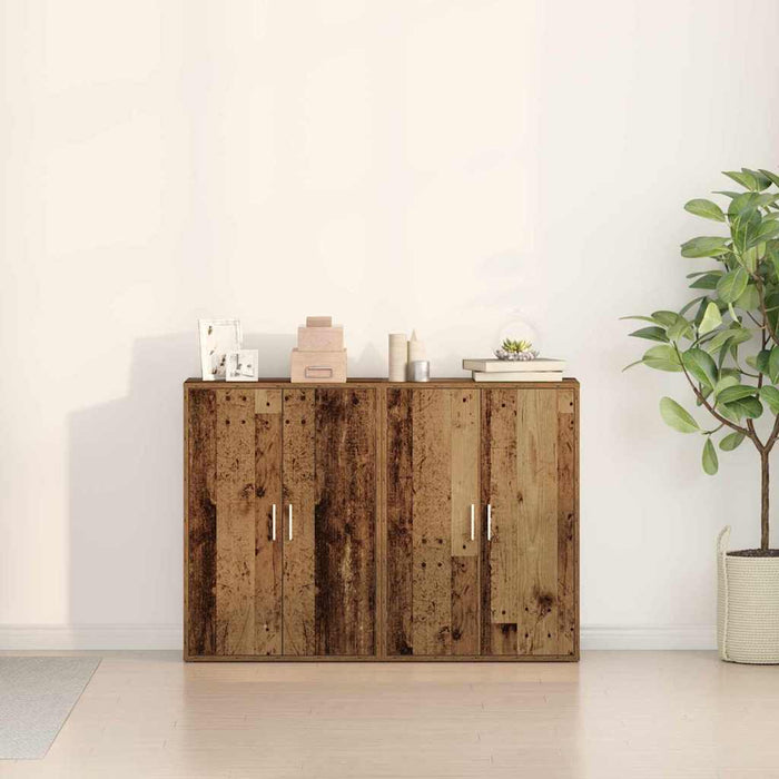 Bufet cu raft cu depozitare cu ușă Lemn vechi 60 x 31 x 84 cm Lemn compozit - WALTI WALTI