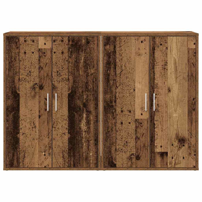 Bufet cu raft cu depozitare cu ușă Lemn vechi 60 x 31 x 84 cm Lemn compozit - WALTI WALTI