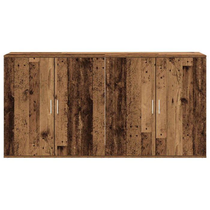 Bufet 2 pcs Lemn vechi 79 x 38 x 80 cm Lemn compozit WALTI