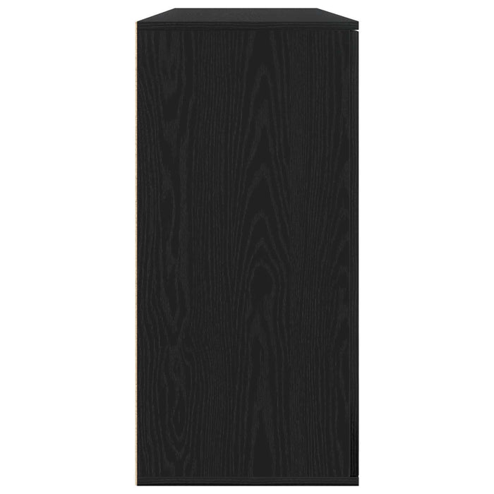 Bufet 2 pcs Stejar Negru 79 x 38 x 80 cm Lemn compozit WALTI