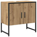 Set de mobilier pentru baie Pe perete 2 pcs Maro Lemn compozit - WALTI WALTI