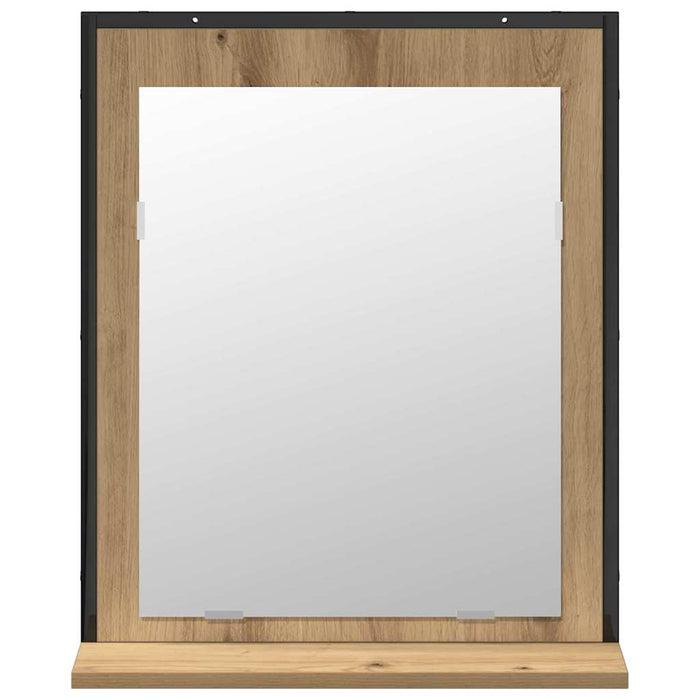 Set de mobilier pentru baie Pe perete 2 pcs Maro Lemn compozit - WALTI WALTI