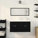 Set de Mobilier pentru Baie 3 pcs Stejar Negru 90x38.5x46cm - WALTI WALTI