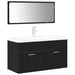 Set de Mobilier pentru Baie 3 pcs Stejar Negru 90x38.5x46cm - WALTI WALTI