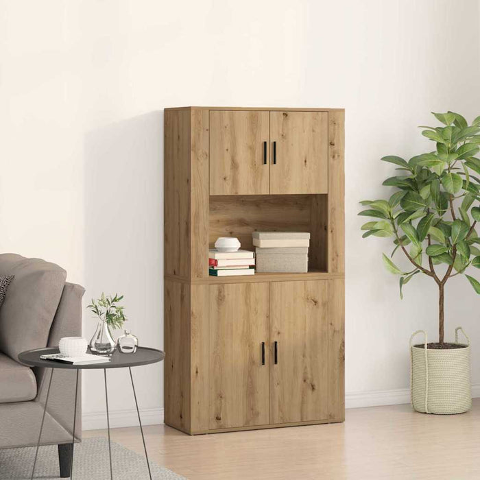 Bufet Stejar Artizanal 80 x 33 x 150 cm Lemn compozit - WALTI WALTI