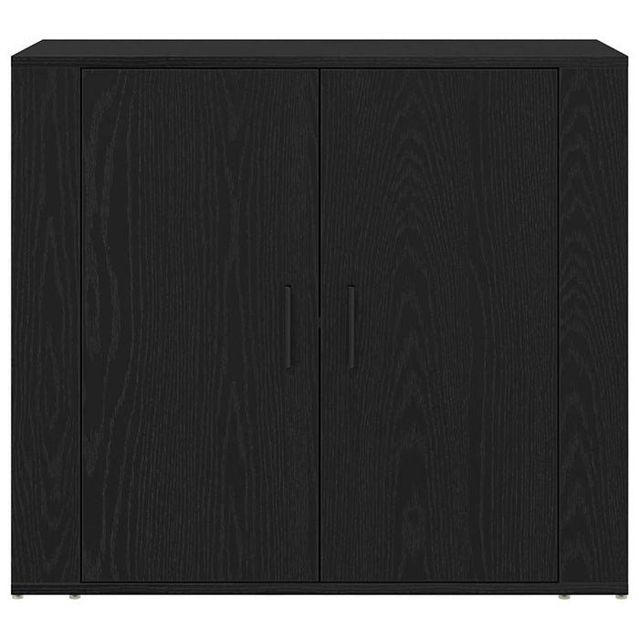 Bufet Stejar Negru 80 x 33 x 150 cm Lemn compozit - WALTI WALTI