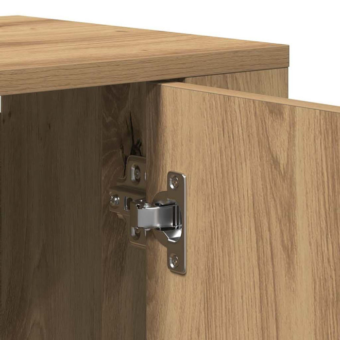 Highboard stejar artizanal 80 x 33 x 150 cm Lemn compozit - WALTI WALTI