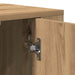 Highboard stejar artizanal 80 x 33 x 150 cm Lemn compozit - WALTI WALTI