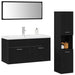 Set de Mobilă pentru Baie 4 pcs Stejar Negru 90 x 38.5 x 46 cm - WALTI WALTI