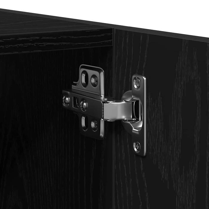 Set de mobilier pentru baie 5 pcs Stejar Negru 30 x 30 x 130 cm - WALTI WALTI