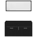 Set de mobilier pentru baie 5 pcs Stejar Negru 30 x 30 x 130 cm - WALTI WALTI