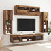 Set comodă TV Pe perete 6 pcs Lemn vechi Lemn compozit - WALTI WALTI