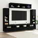 Set comodă TV Pe perete 6 pcs Stejar negru Lemn compozit - WALTI WALTI