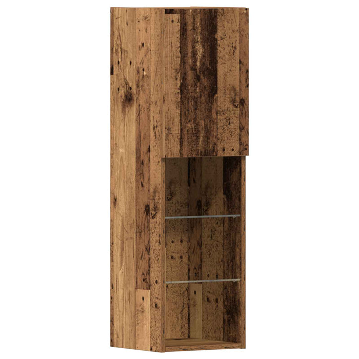 Cabinet TV 4 pcs Lemn vechi Lemn compozit - WALTI WALTI