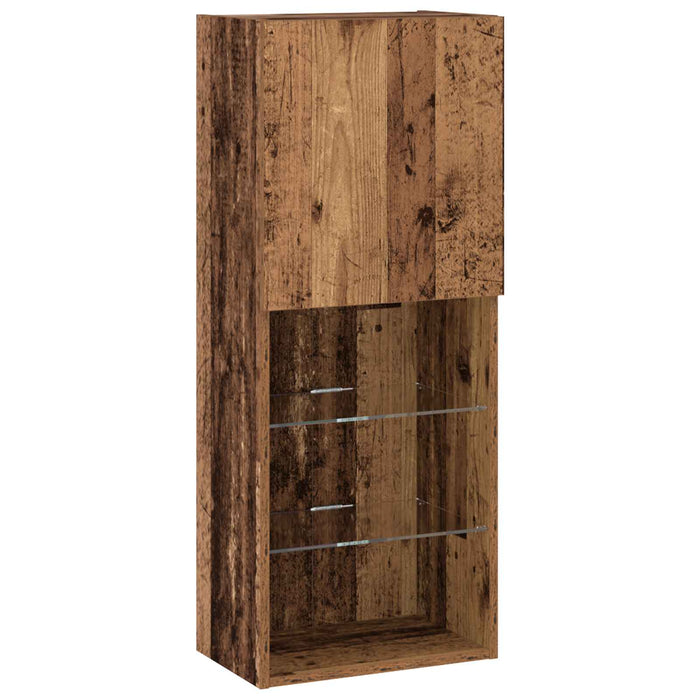 Cabinet TV 4 pcs Lemn vechi Lemn compozit - WALTI WALTI