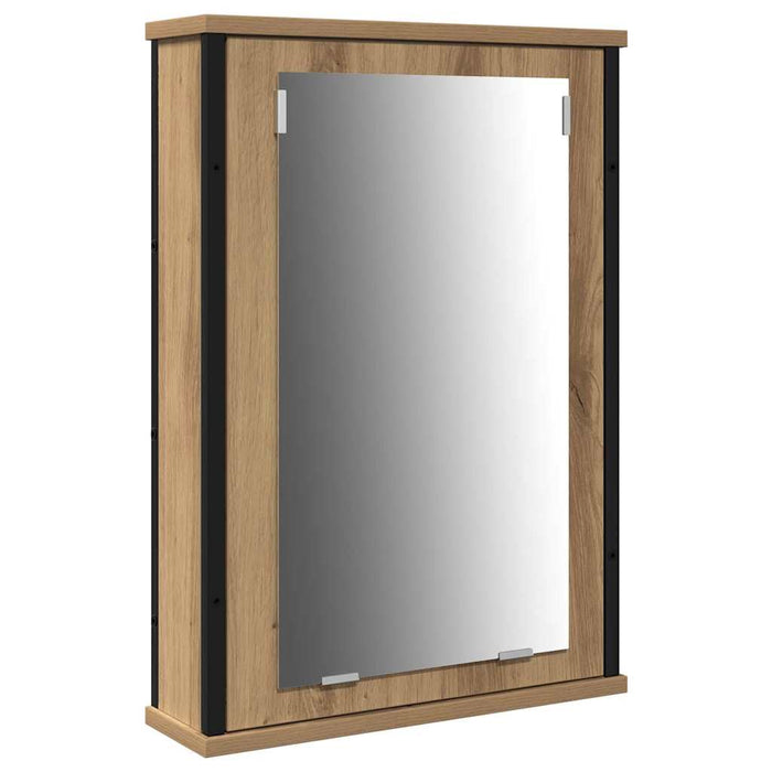 Set de mobilier pentru baie 3 piese Stejar artizanal Lemn ingineresc - WALTI WALTI