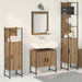 Set de mobilier pentru baie 4 pcs Maro 33 x 33 x 185.5 cm - WALTI WALTI