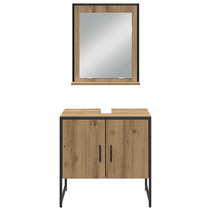 Set de mobilier pentru baie 4 pcs Maro 33 x 33 x 185.5 cm - WALTI WALTI