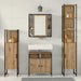 Set dulap baie cu sertar 4 pcs stejar artizanal Lemn compozit - WALTI WALTI