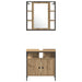 Set dulap baie cu sertar 4 pcs stejar artizanal Lemn compozit - WALTI WALTI
