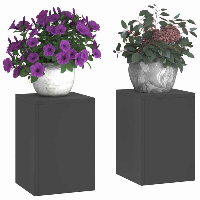 Suport pentru plante 2 pcs Negru 24 x 24 x 35 cm Oțel - WALTI WALTI