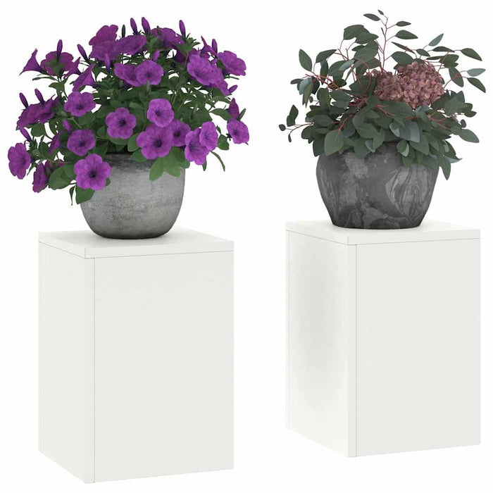 Suport pentru plante 2 pcs Alb 24 x 24 x 35 cm Oțel - WALTI WALTI