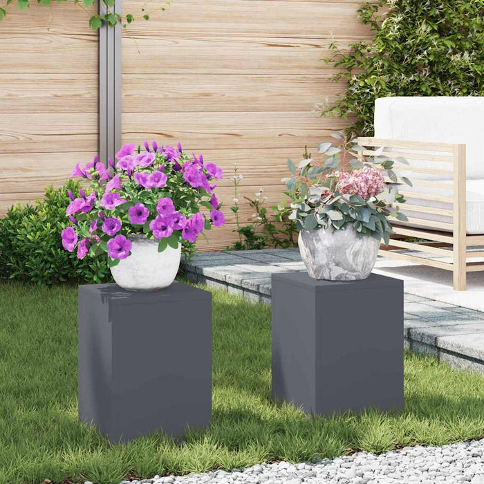 Suport pentru plante 2 pcs Antracit 24 x 24 x 35 cm Oțel - WALTI WALTI