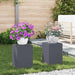 Suport pentru plante 2 pcs Antracit 24 x 24 x 35 cm Oțel - WALTI WALTI