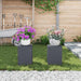 Suport pentru plante 2 pcs Antracit 24 x 24 x 35 cm Oțel - WALTI WALTI