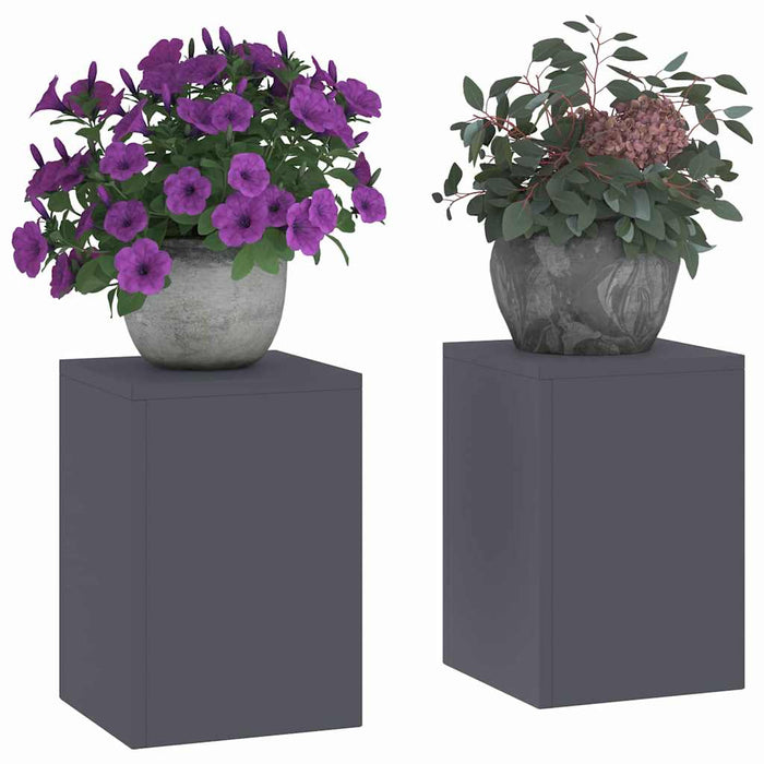 Suport pentru plante 2 pcs Antracit 24 x 24 x 35 cm Oțel - WALTI WALTI